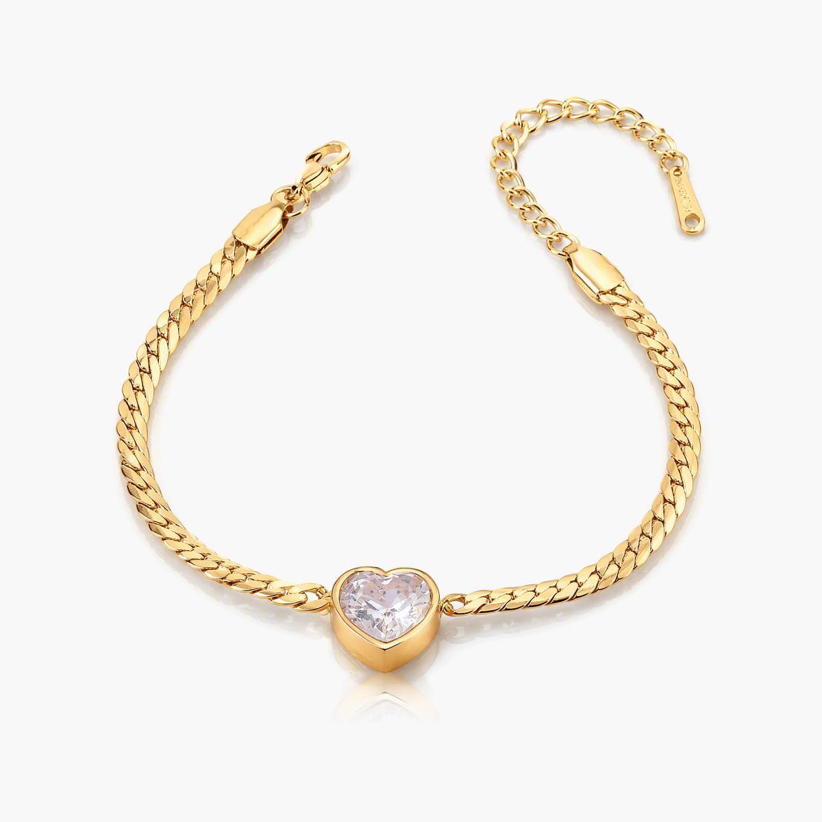 Trendy Heart Charm Bracelet