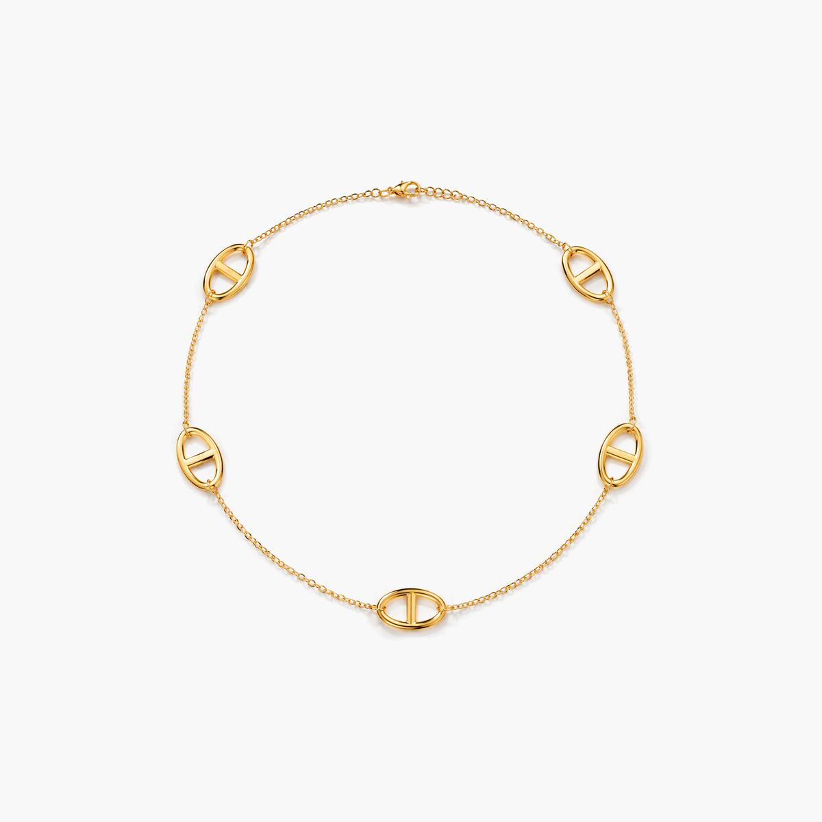 Minimalist Oval Link Necklace
