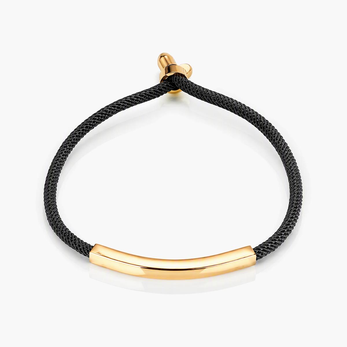 Minimalist Curved Bar Bracelet