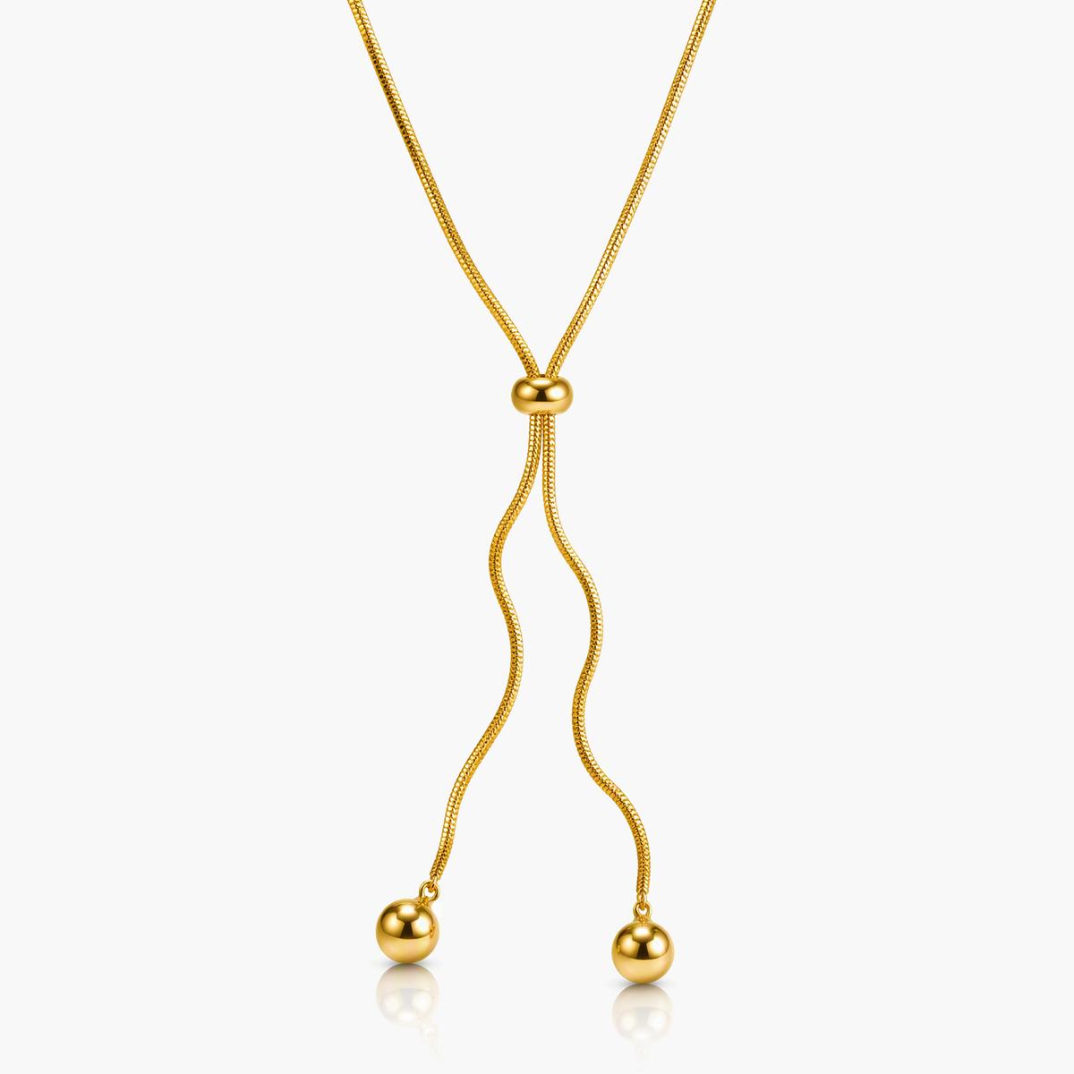Minimalist Teardrop Lariat Necklace