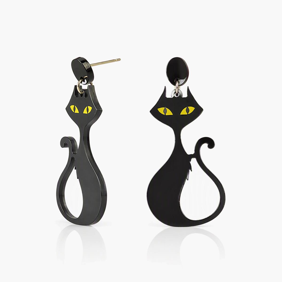Cute Cat Drop Earrings