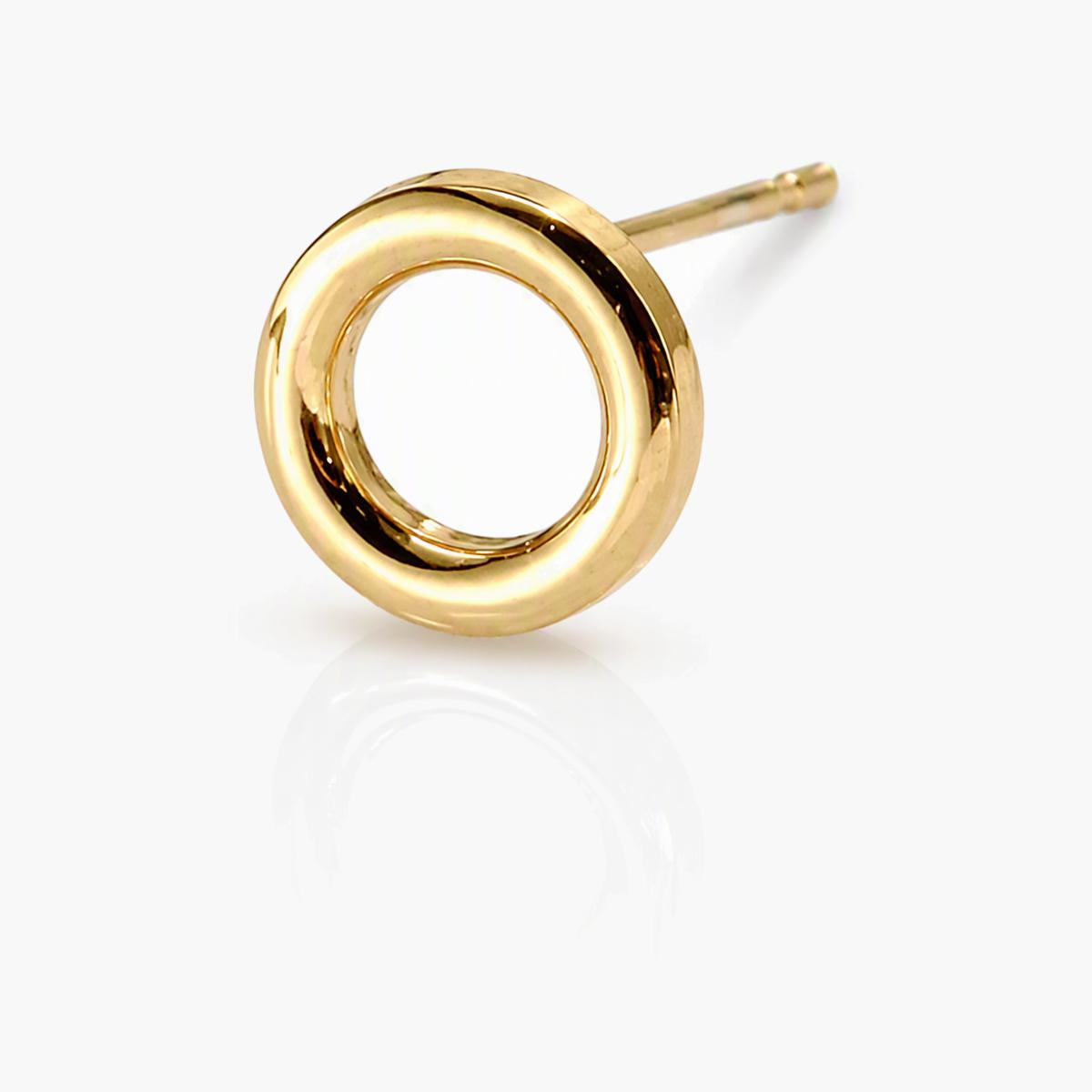 Minimalist Open Circle Stud Earrings