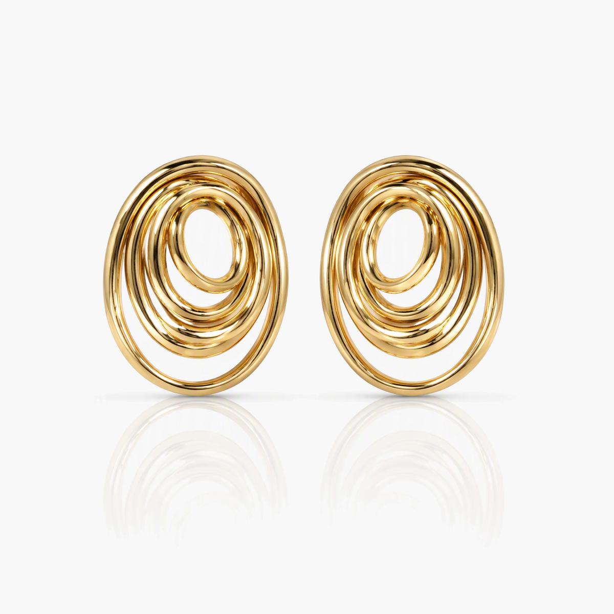 Spiral Stud Earrings