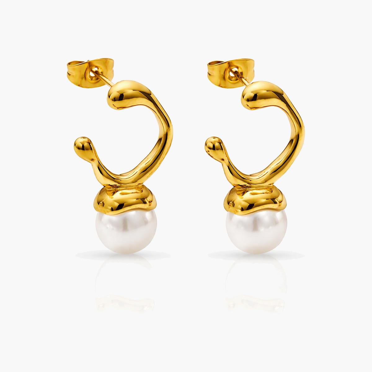 Dainty U-Shaped Drop Earrings