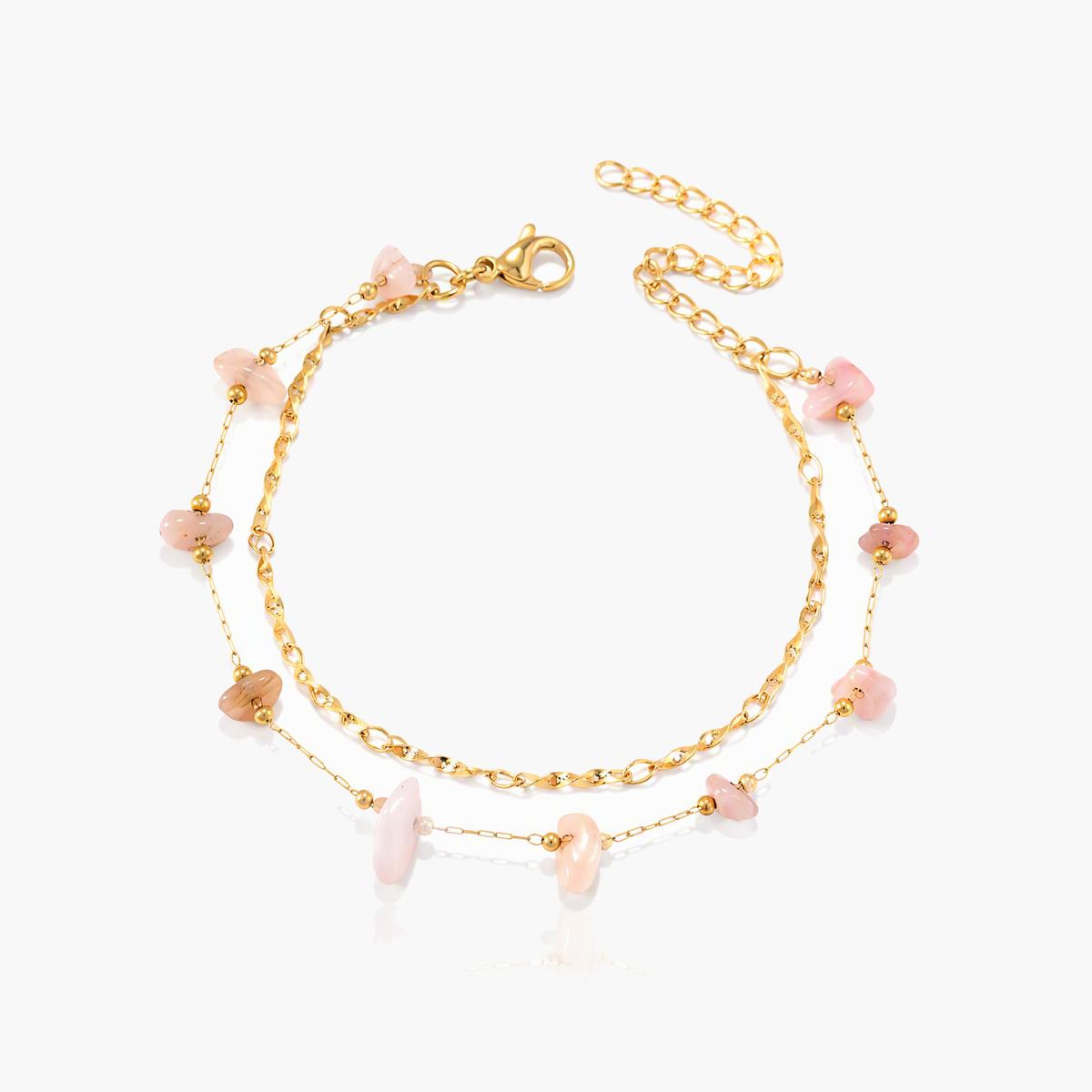 Dainty Heart Chip Chain Bracelet