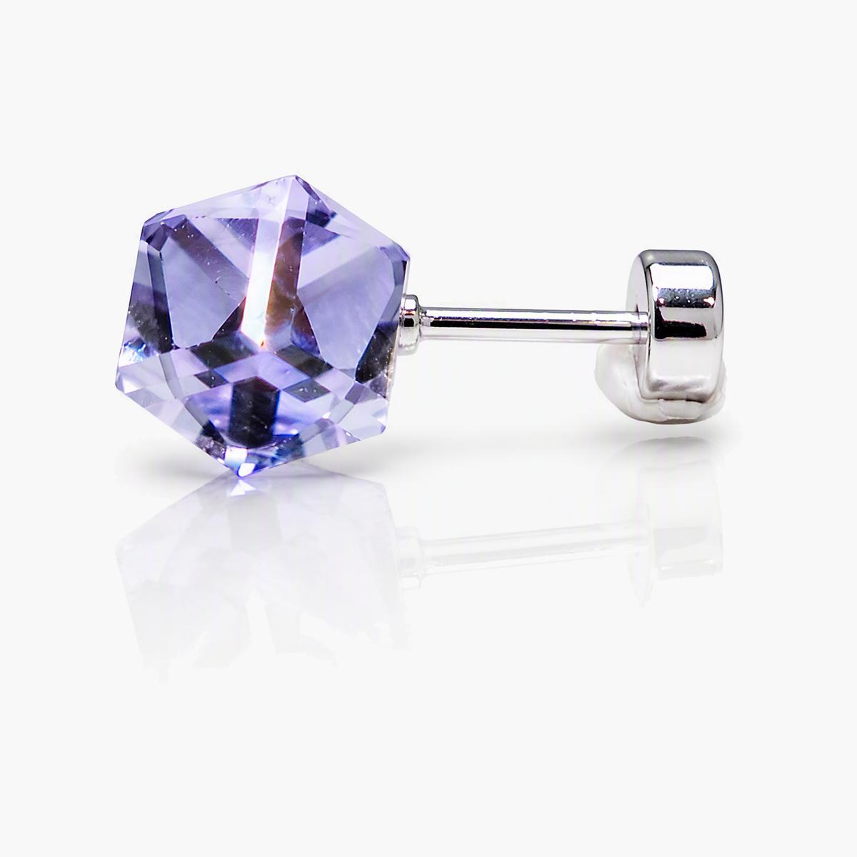 Minimalist Square Gem Stud Earrings
