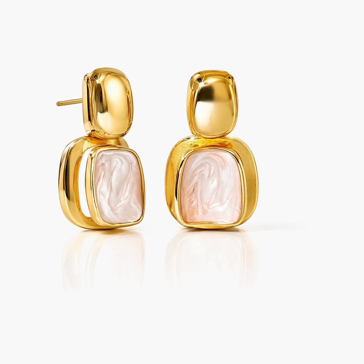 Elegant Square Drop Earrings
