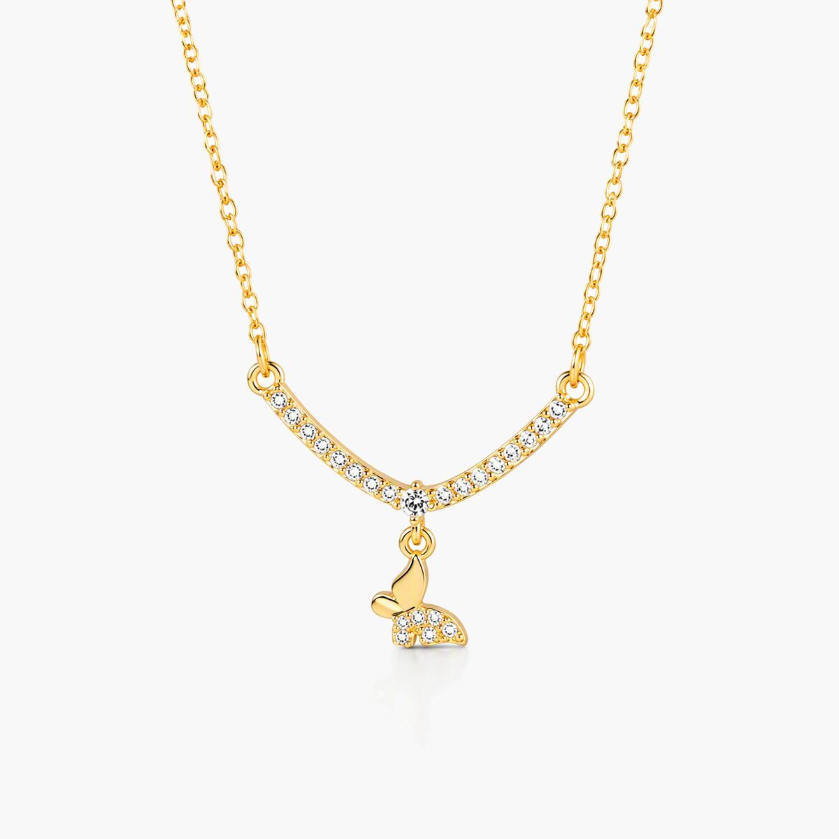Dainty Butterfly Pendant Necklace