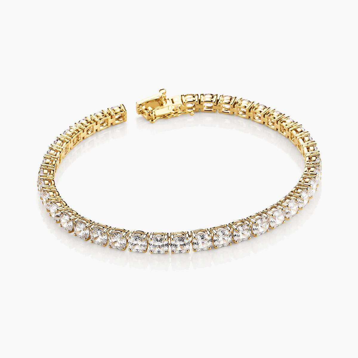 Elegant Oval Stone Tennis Bracelet