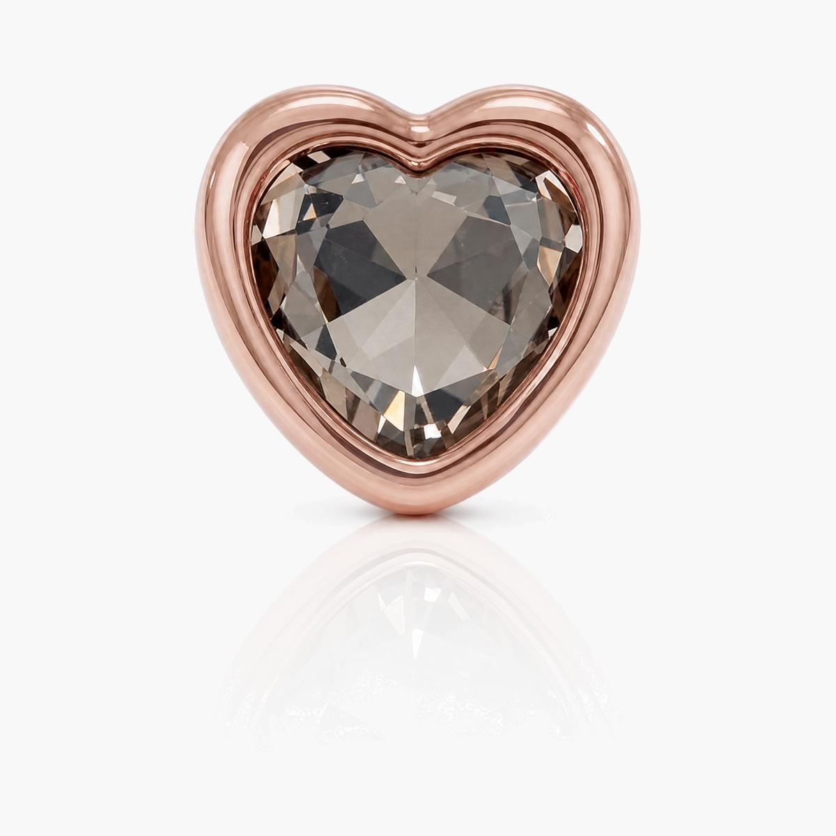 Square and Heart Stud Earrings