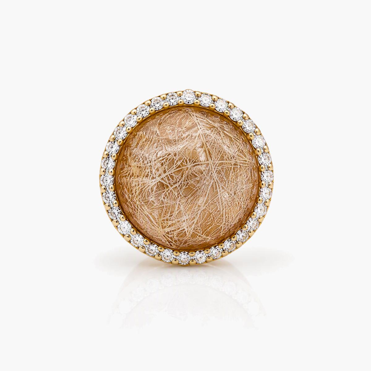 Trendy Round Stone Ring