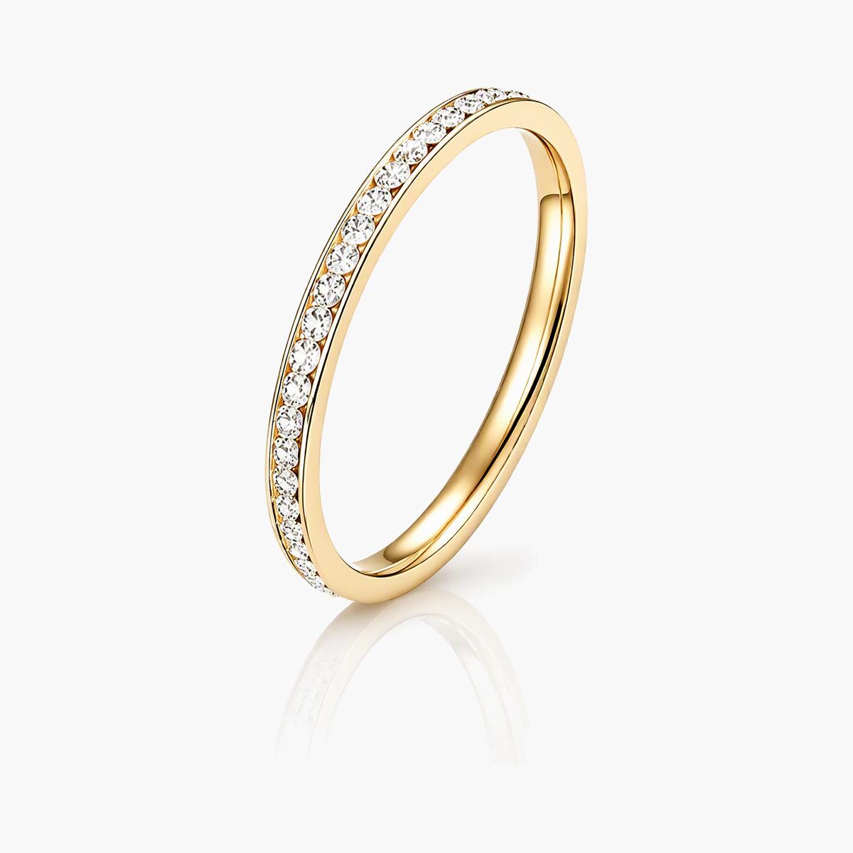 Elegant Paved Band Ring