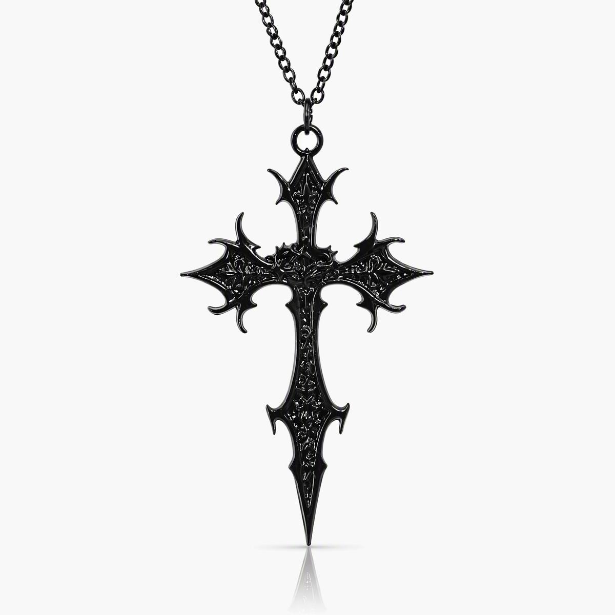 Gothic Cross Pendant Necklace