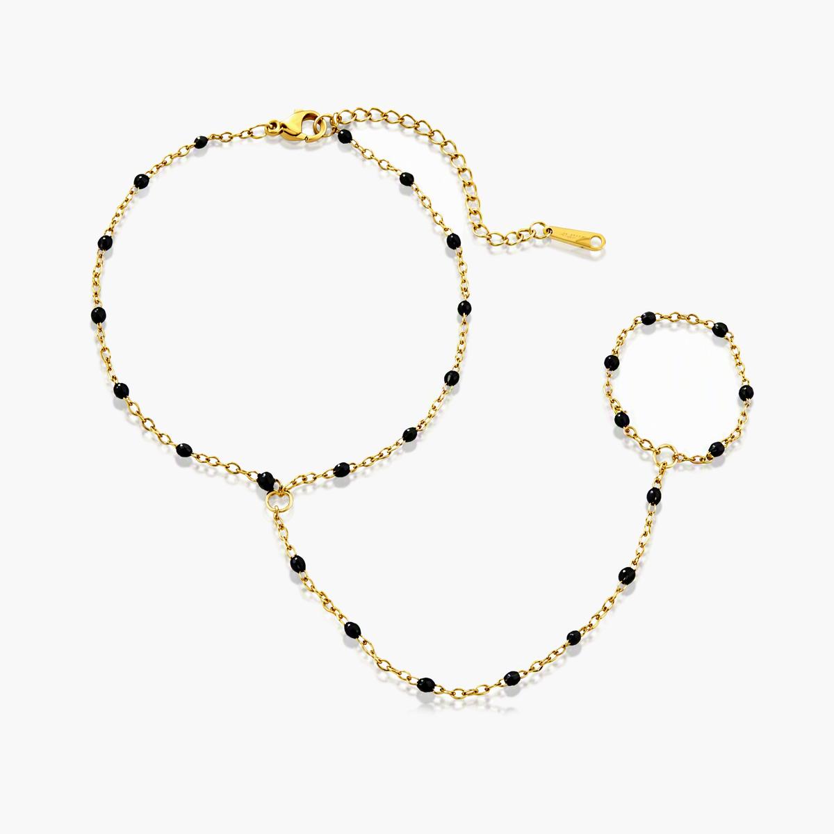 Dainty Beaded Chain Bracelet