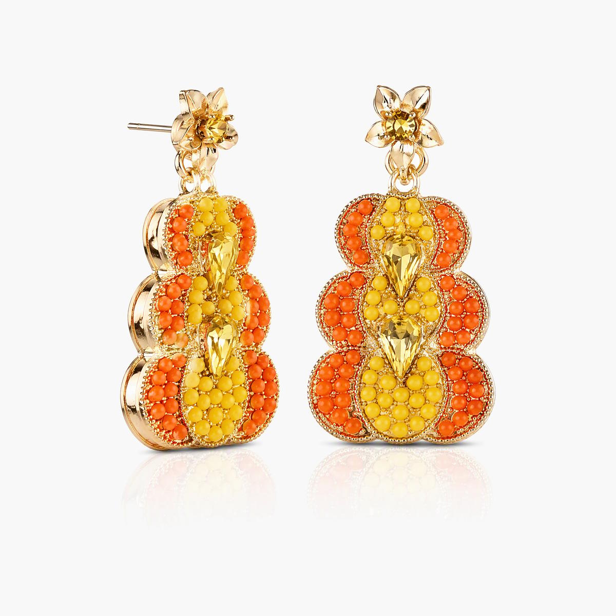 Cute Pearl Pumpkin Stud Earrings