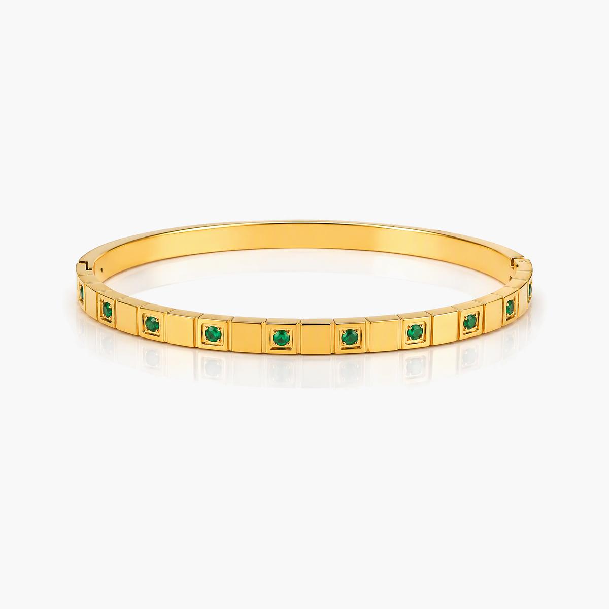 Trendy Square Stone Bangle