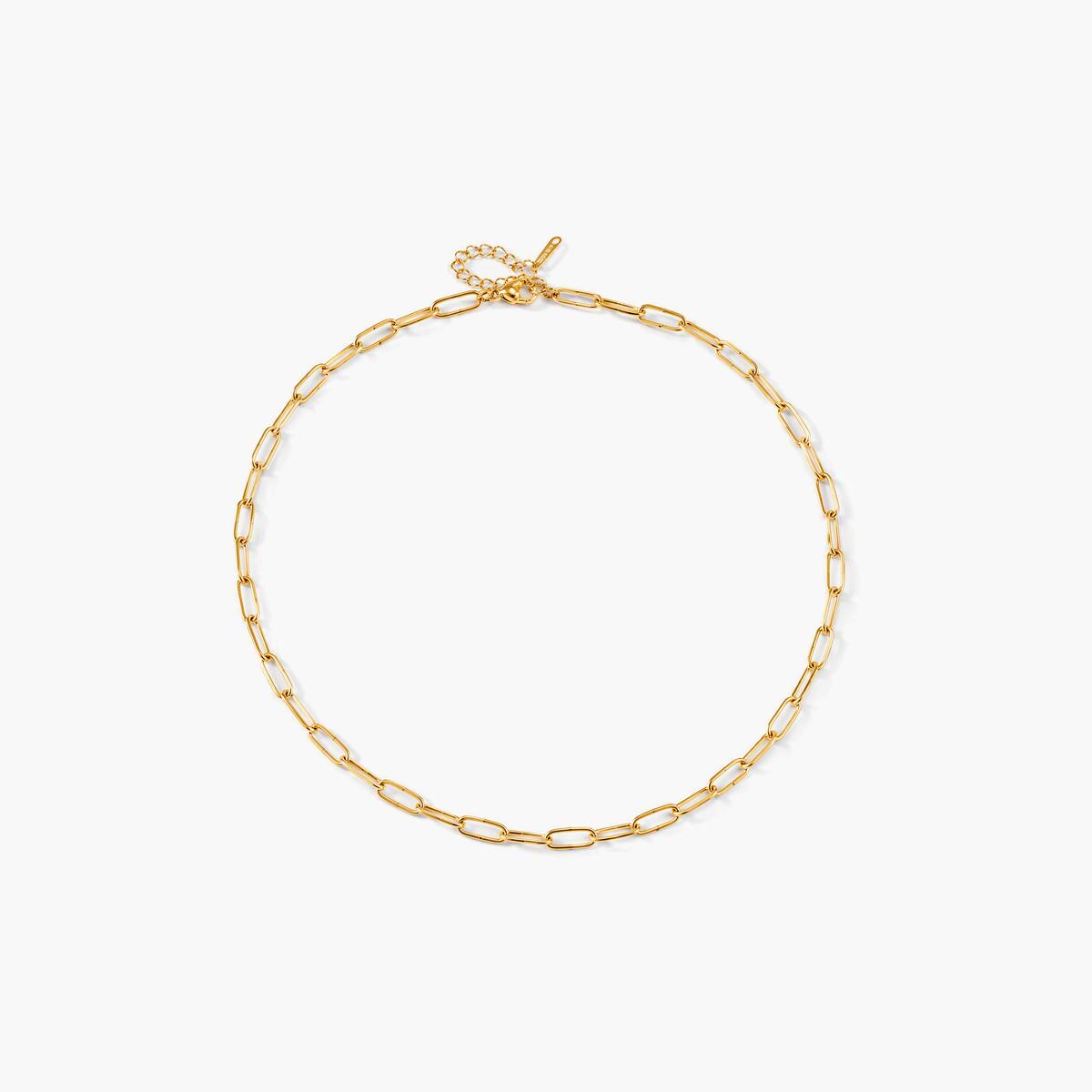 Minimalist Paperclip Chain Necklace