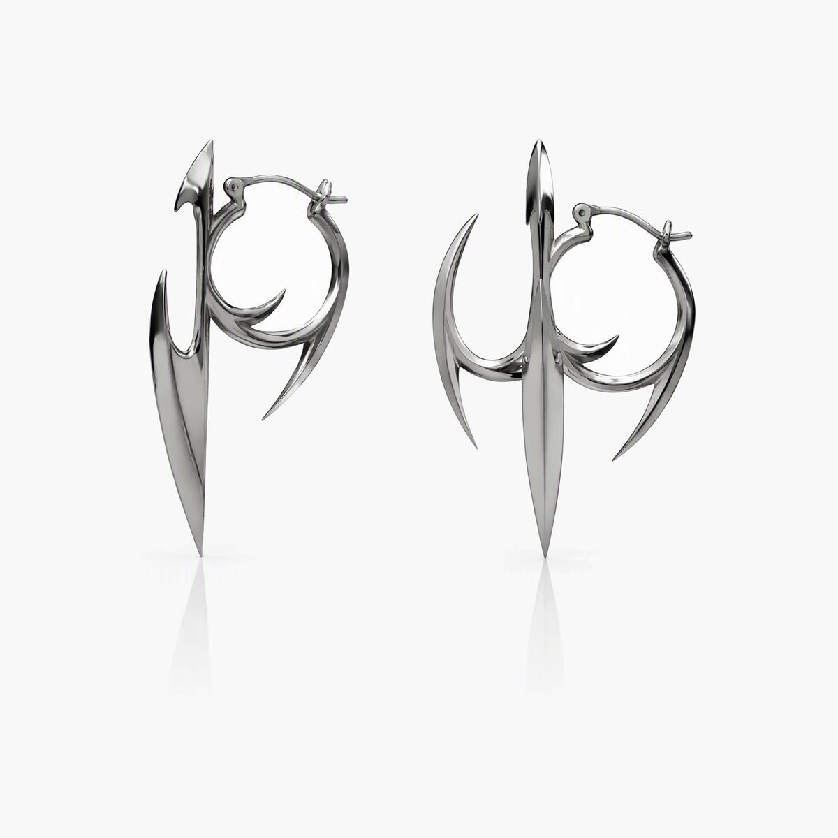 Trendy Spike Hoop Earrings