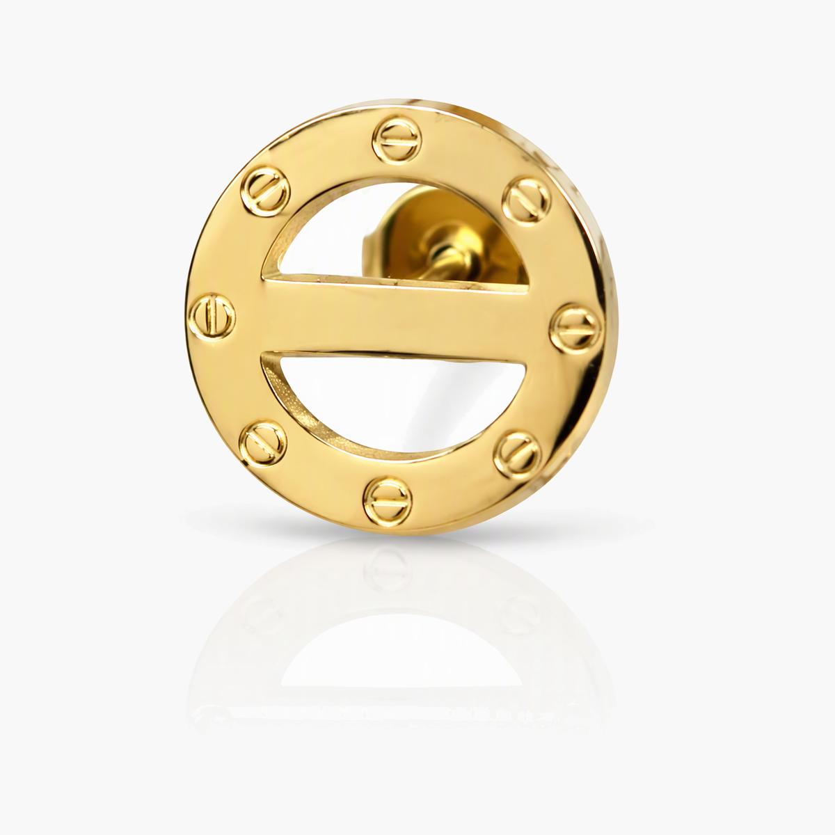 Minimalist Circle Disc Stud Earrings