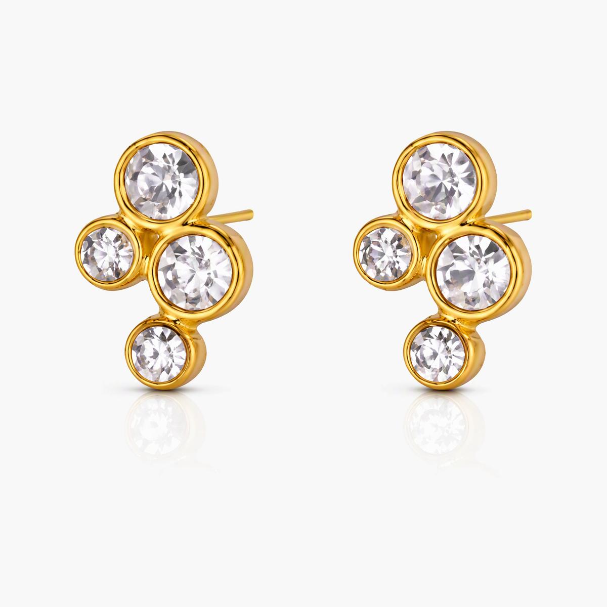 Star Pearl Drop Earrings