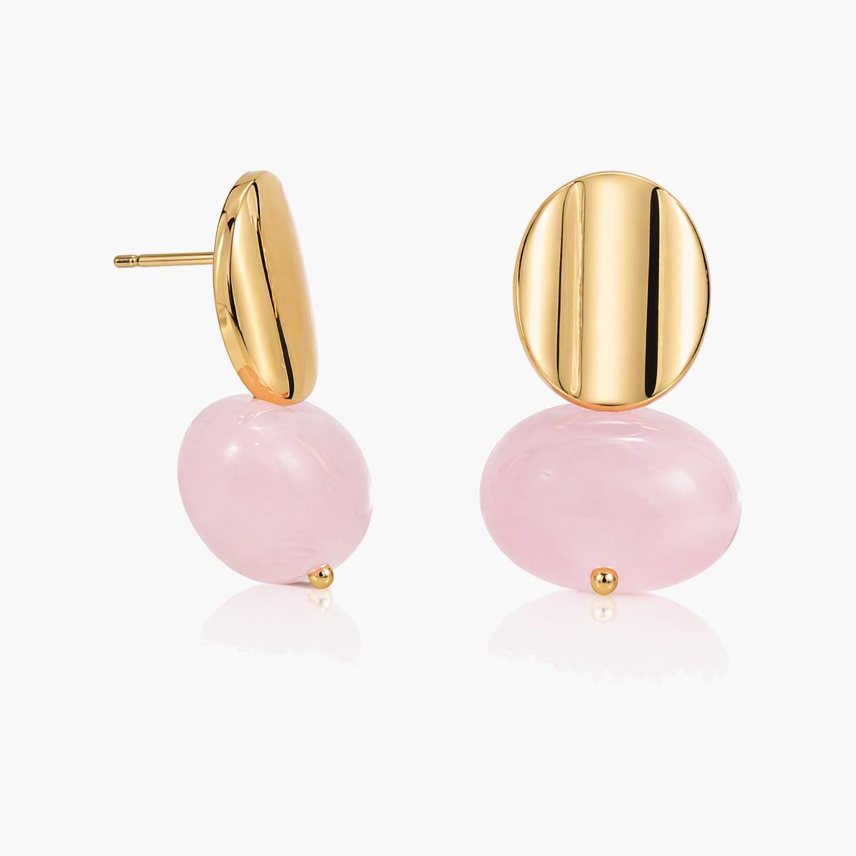 Oval Drop Earrings