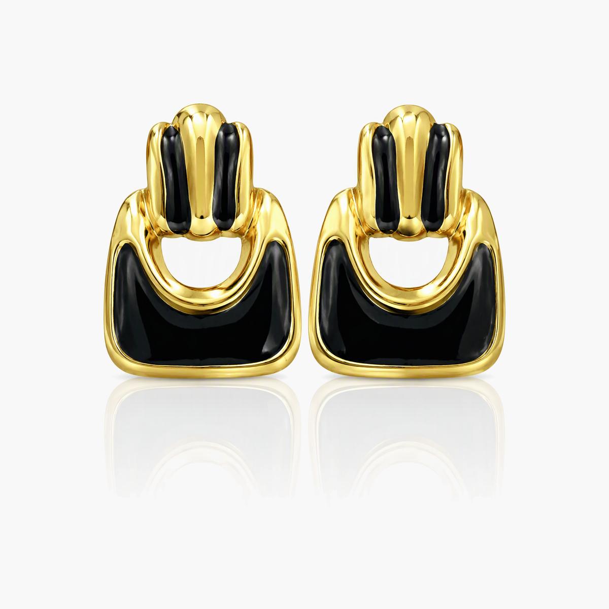 Geometric Square Hoop Earrings