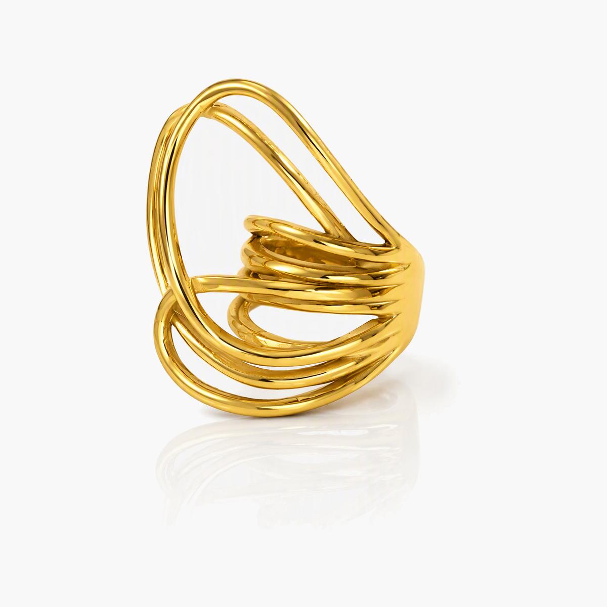 Trendy Multi-Band Cage Ring