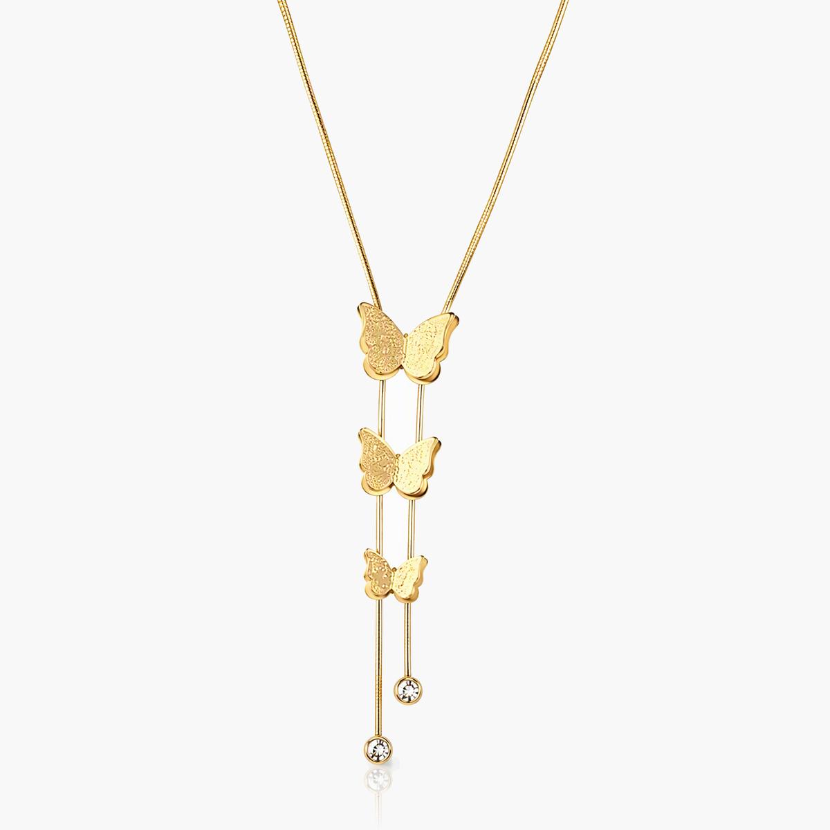 Dainty Butterfly Charm Necklace