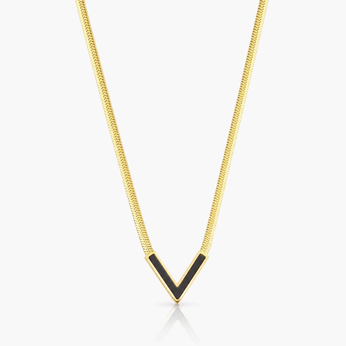 Minimalist V-Shape Snake Chain Necklace