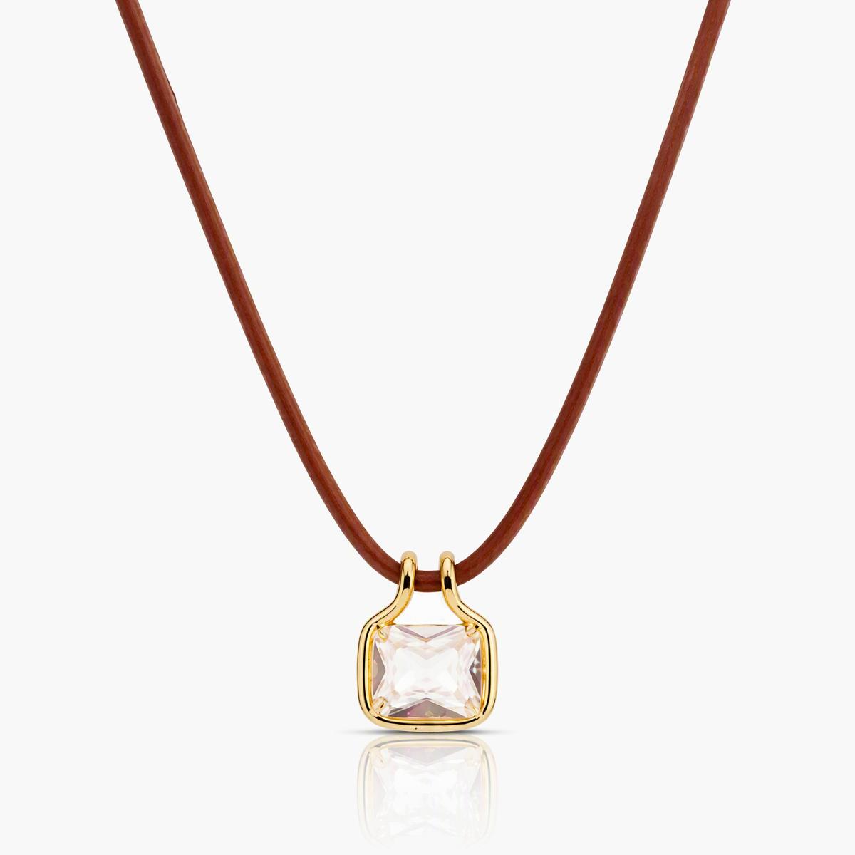 Trendy Asymmetrical Square Pendant Necklace