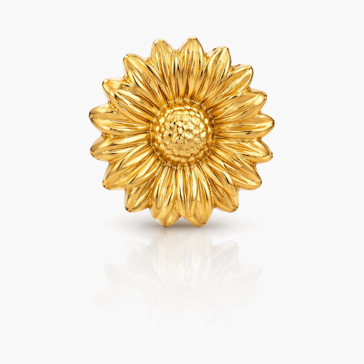 Flower & Sun Stud Earrings
