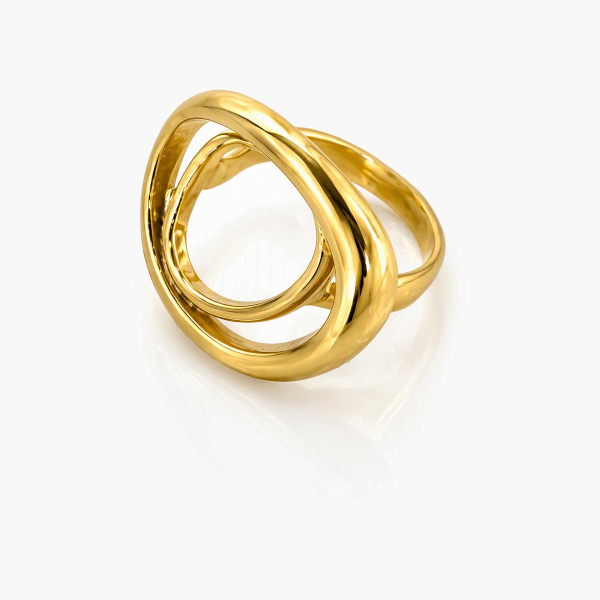 Chunky Interlocking Bands Ring