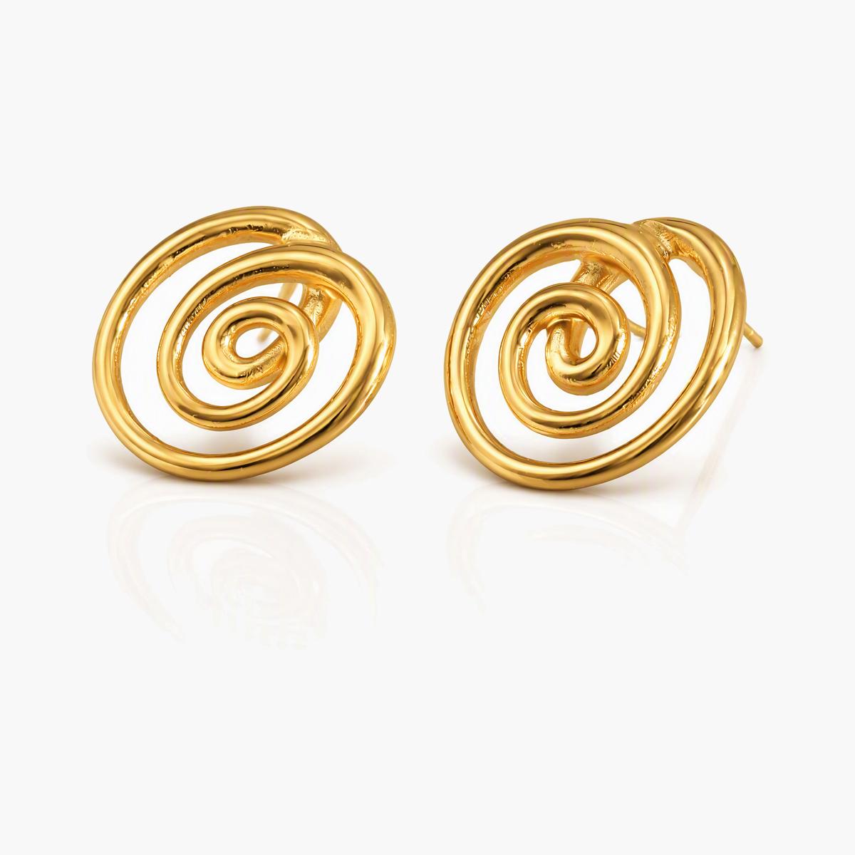 Spiral Stud Earrings