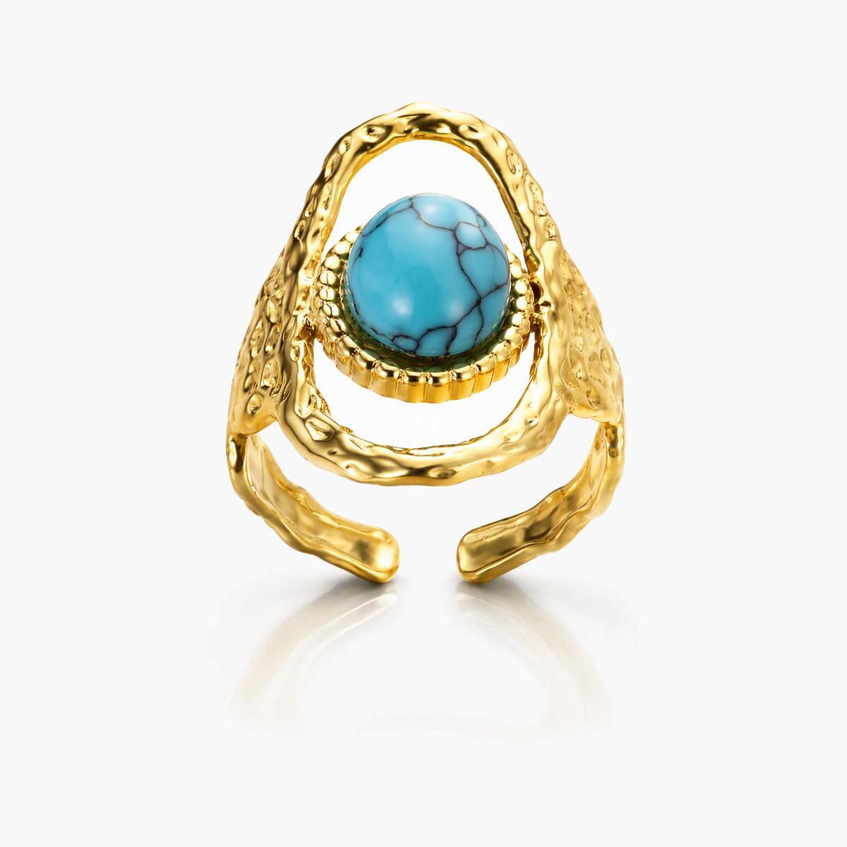 Boho Sun and Eye Ring