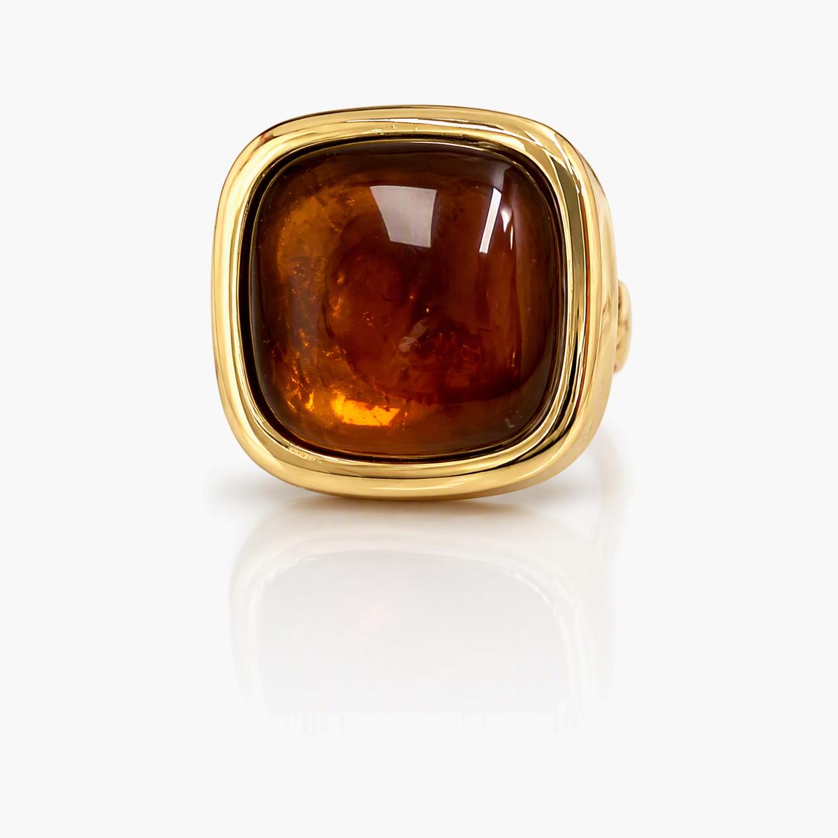 Chunky Square Stone Ring