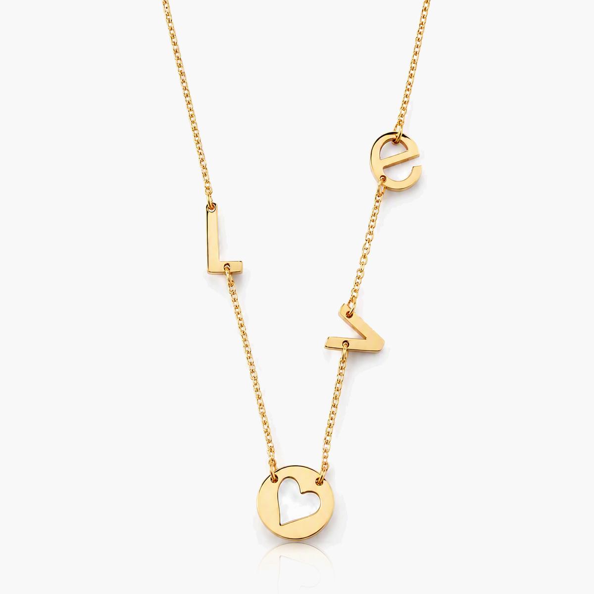 Minimalist Love Letter Chain Necklace