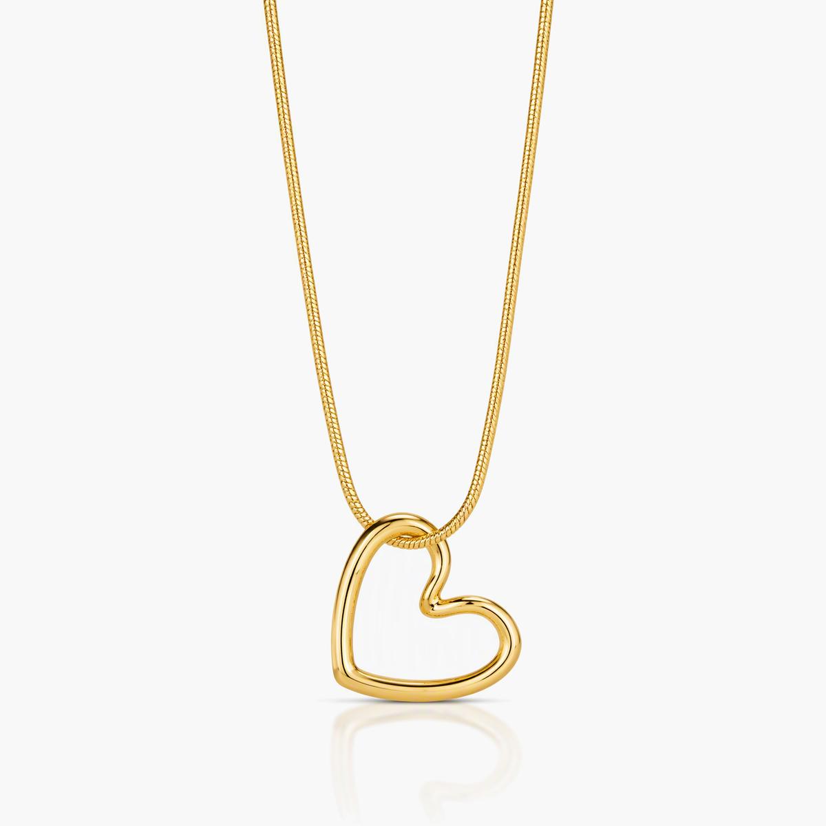 Dainty Open Heart Necklace