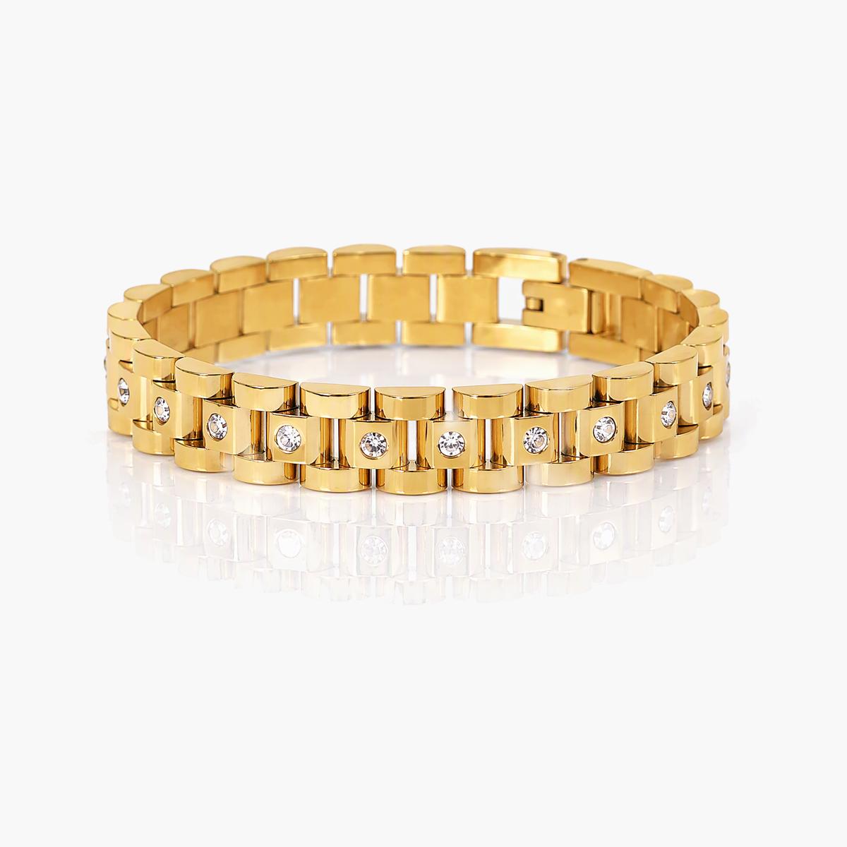 Elegant Geometric Link Bracelet
