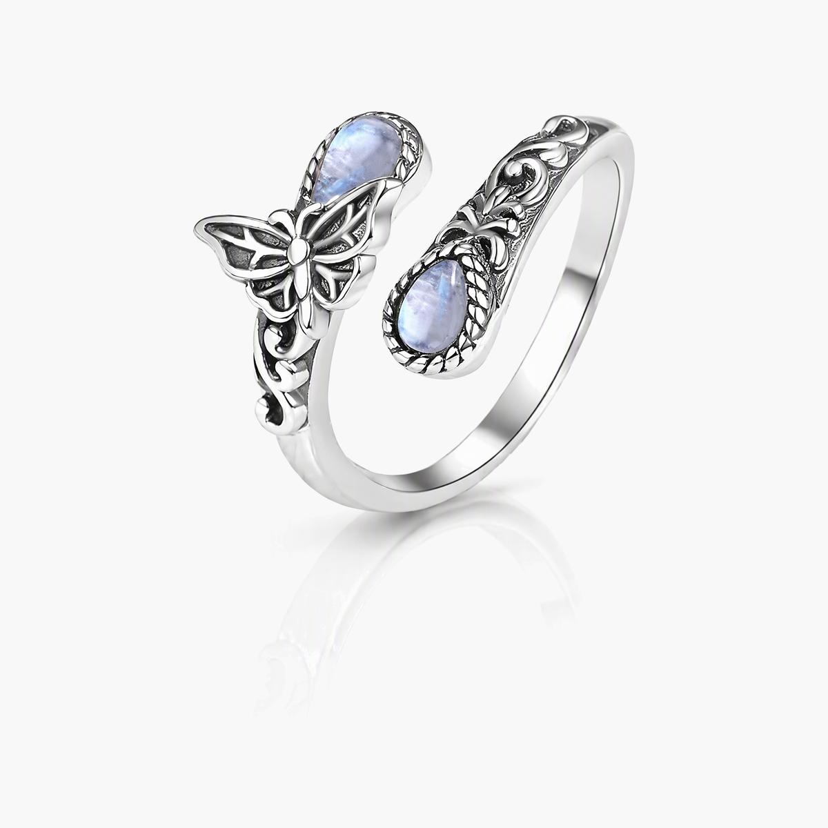 Vintage Butterfly Open Ring