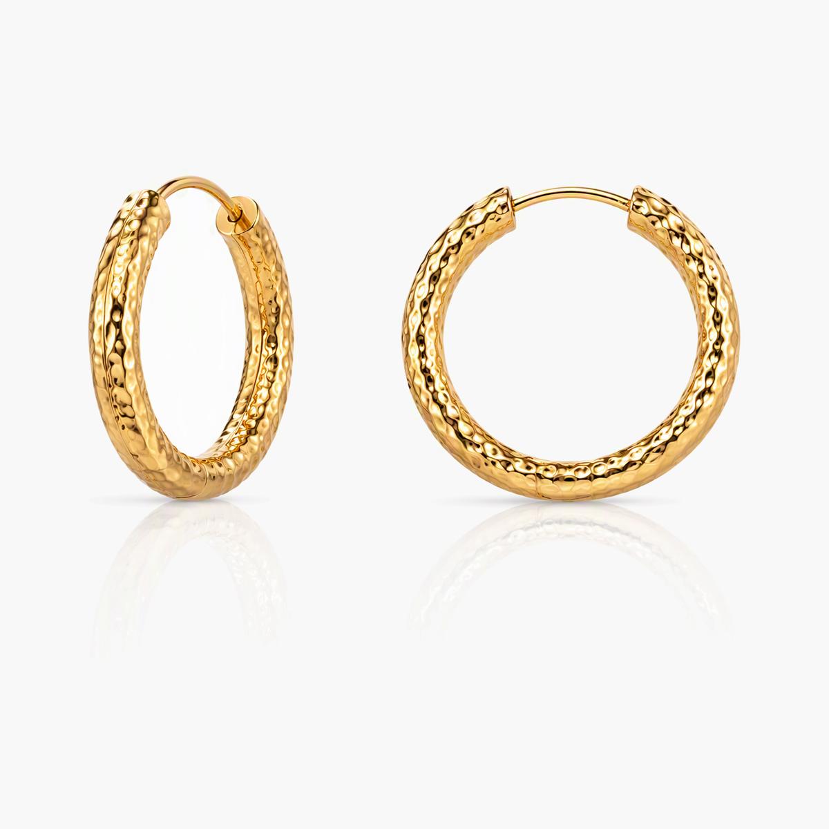 Textured Hoop Earrings