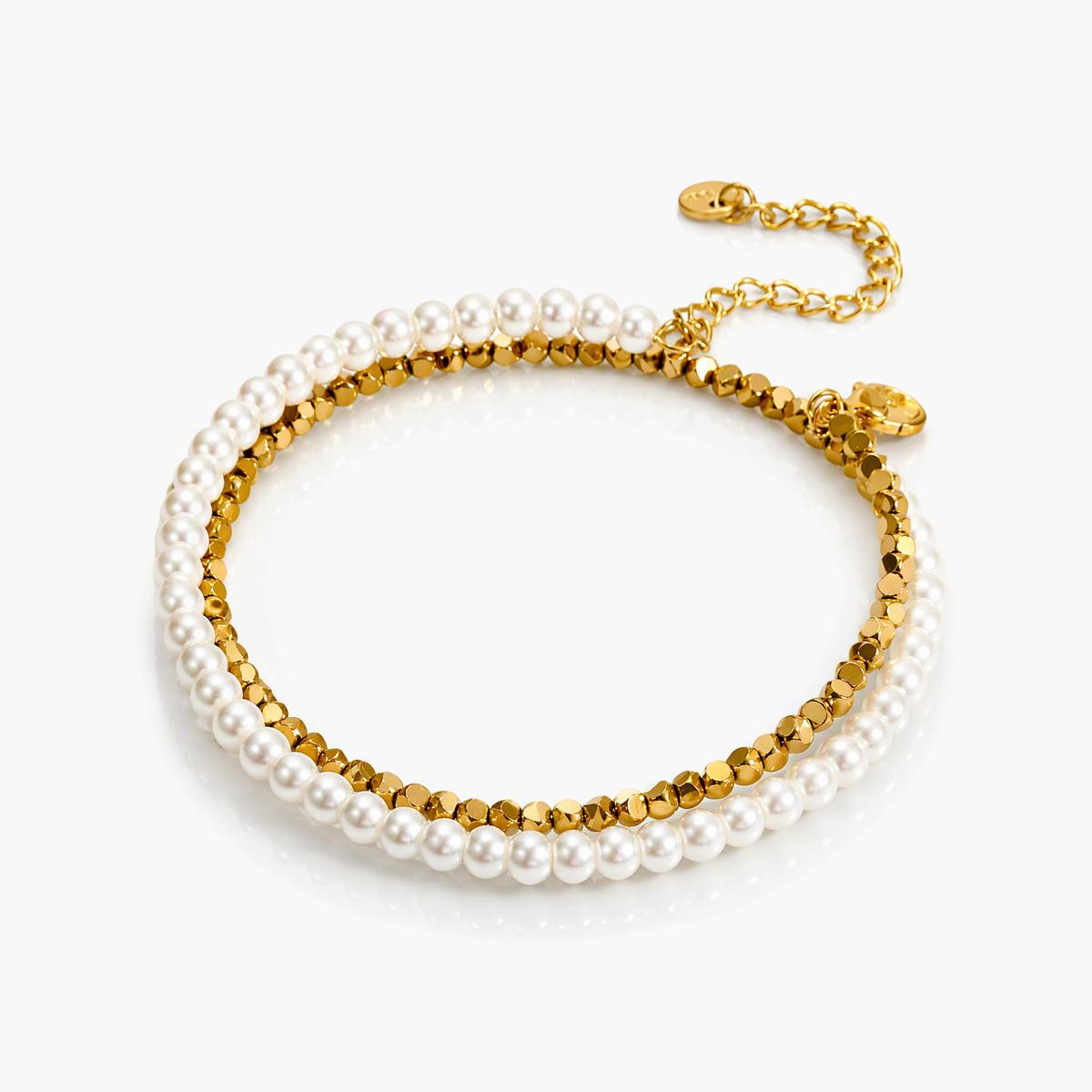 Dainty Pearl Beaded Bracelet