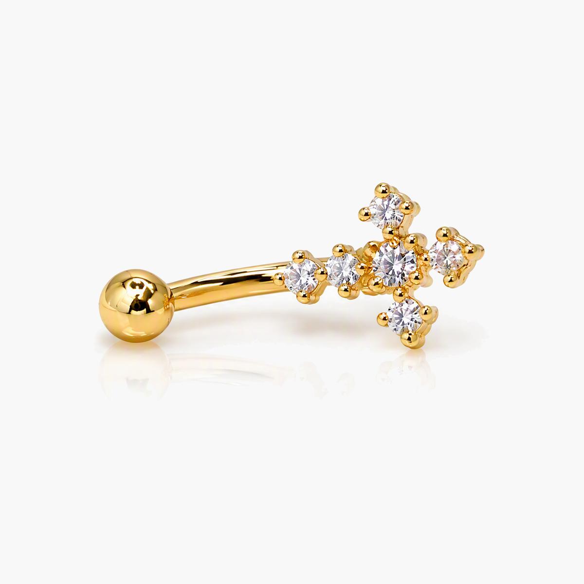 Dainty Motif Curved Barbell
