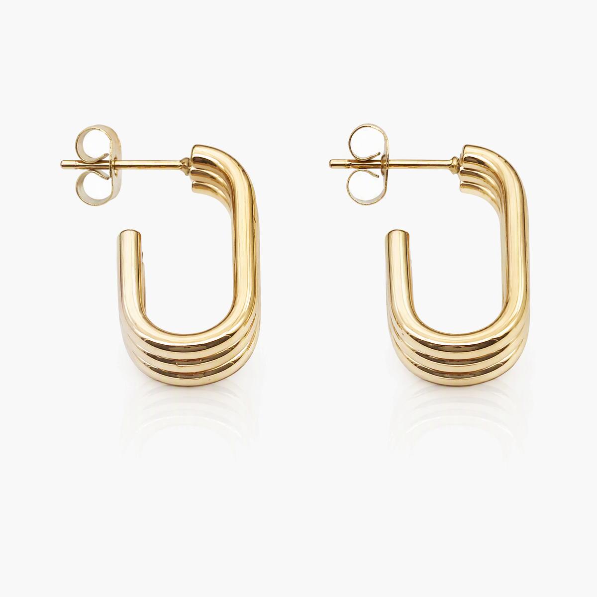 Minimalist Triple Layer Hoop Earrings