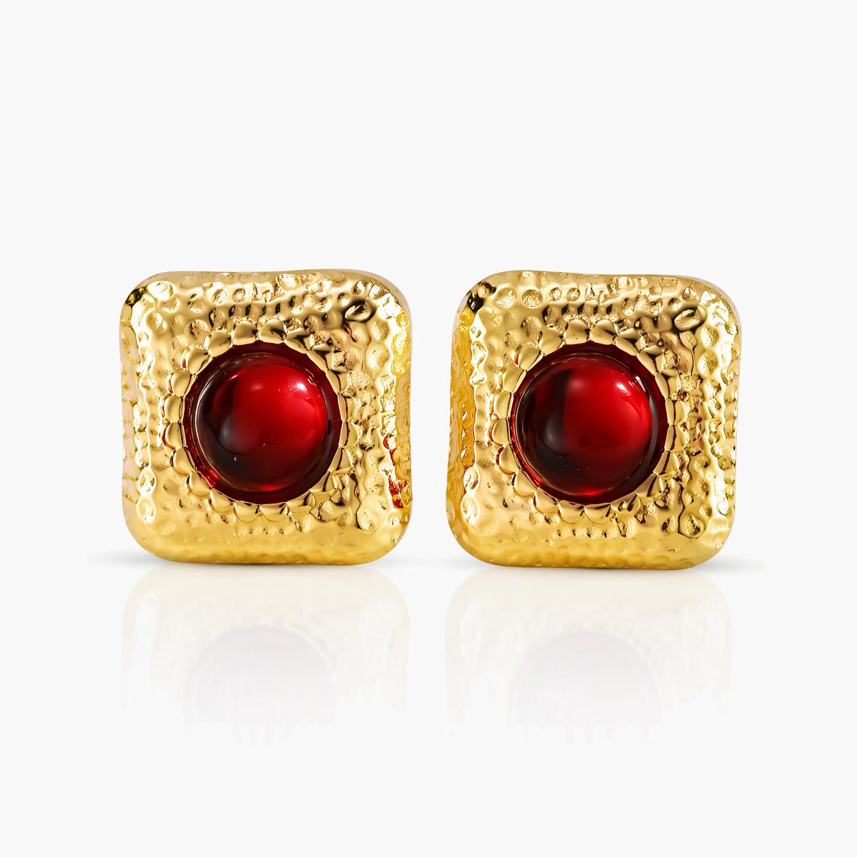 Vintage Flower Stud Earrings