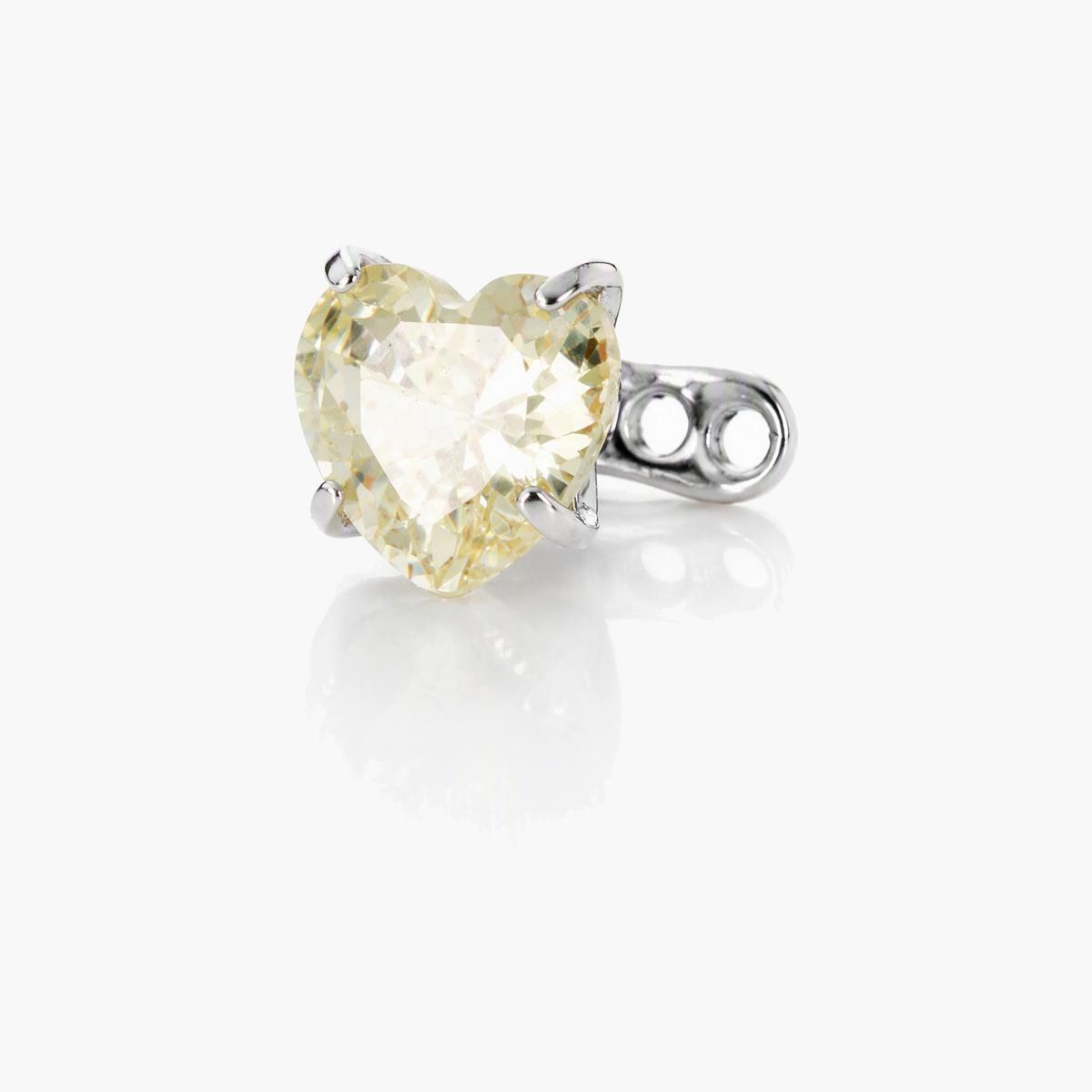 Cute Heart Eyebrow Stud