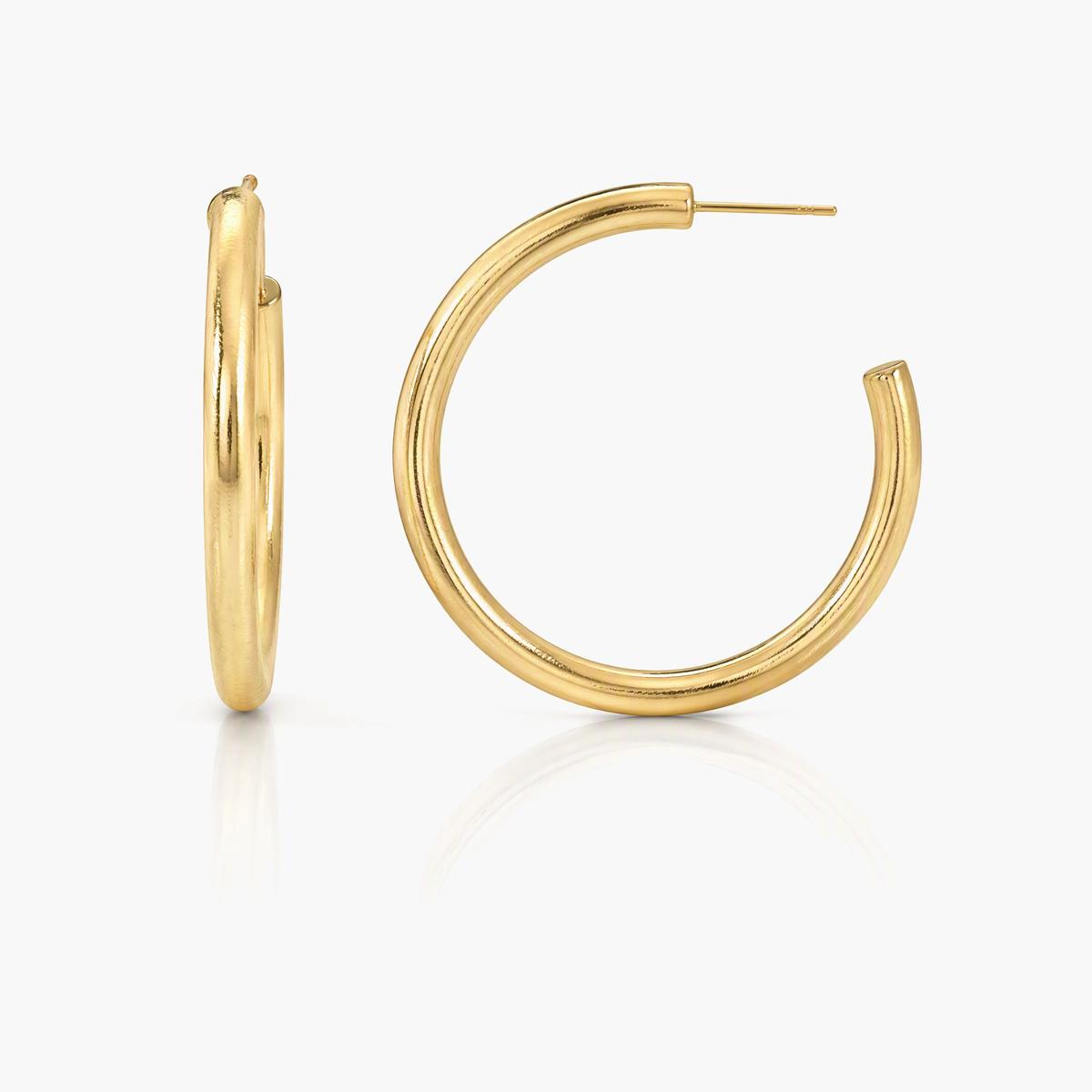 Minimalist Smooth Hoop Earrings