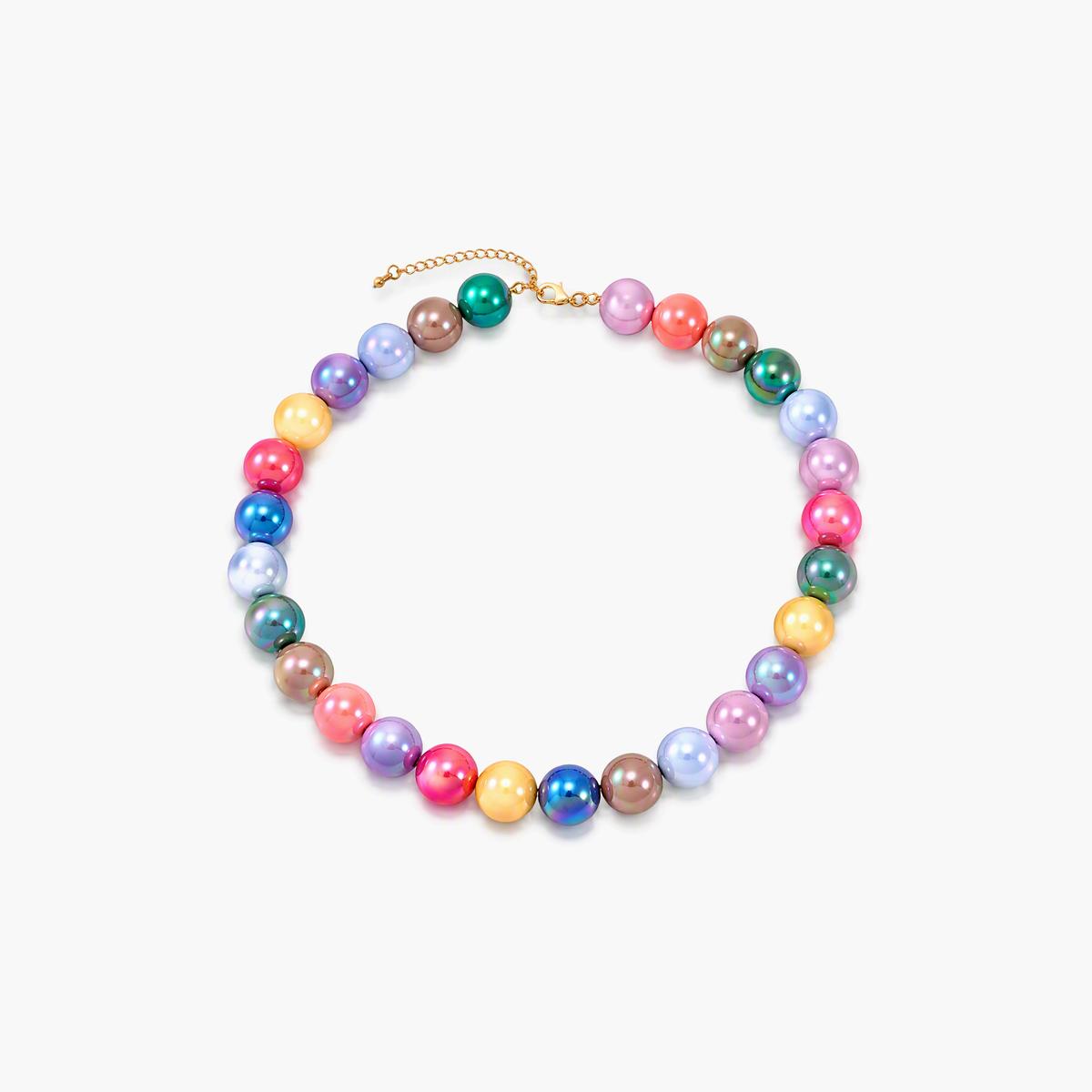 Trendy Multicolor Bead Necklace