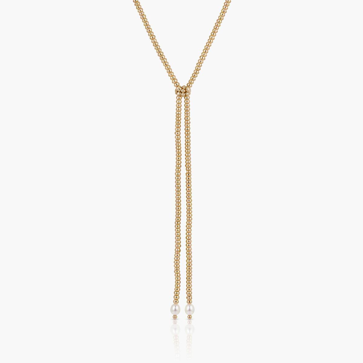 Boho Beaded Lariat Necklace