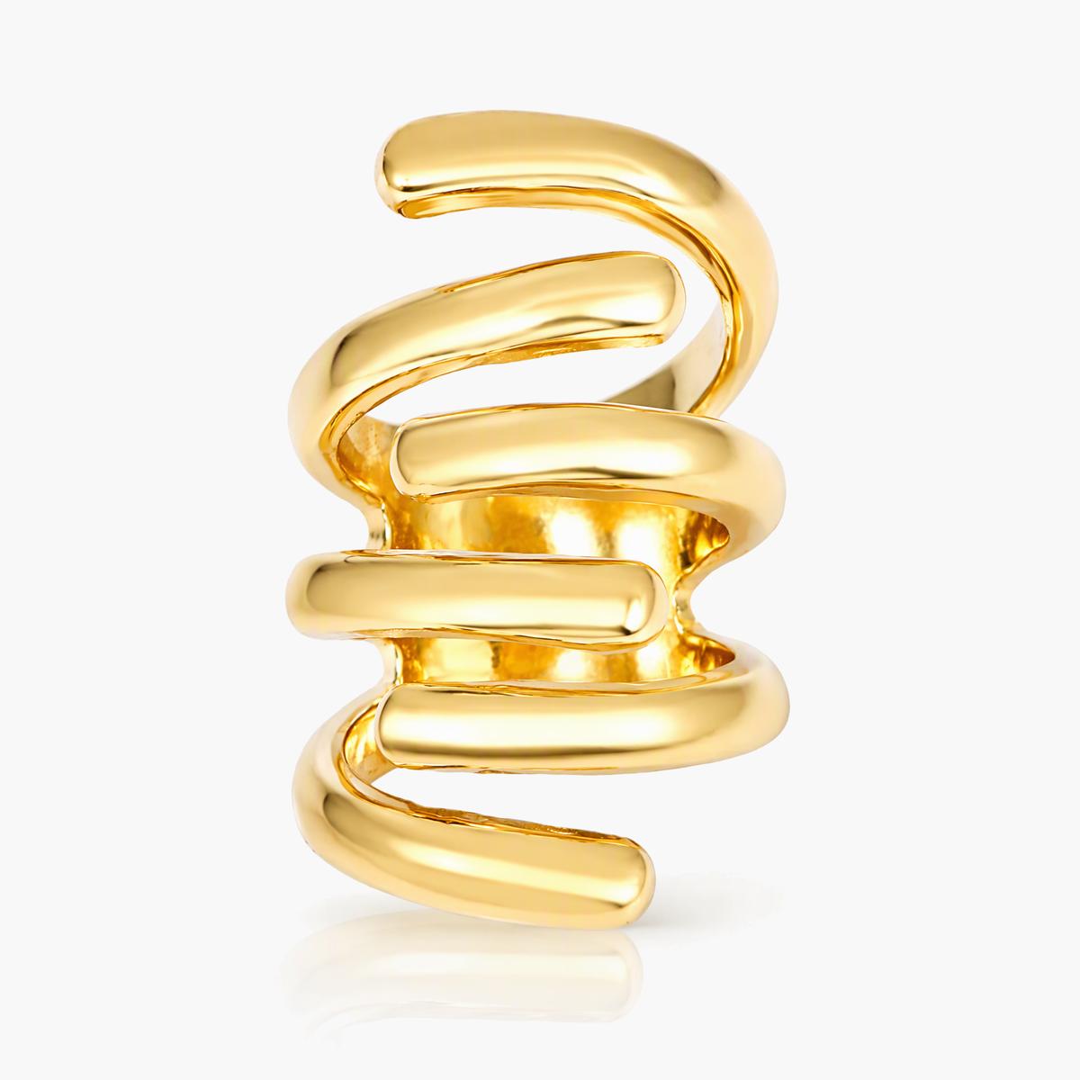 Trendy Spiral Band Ring
