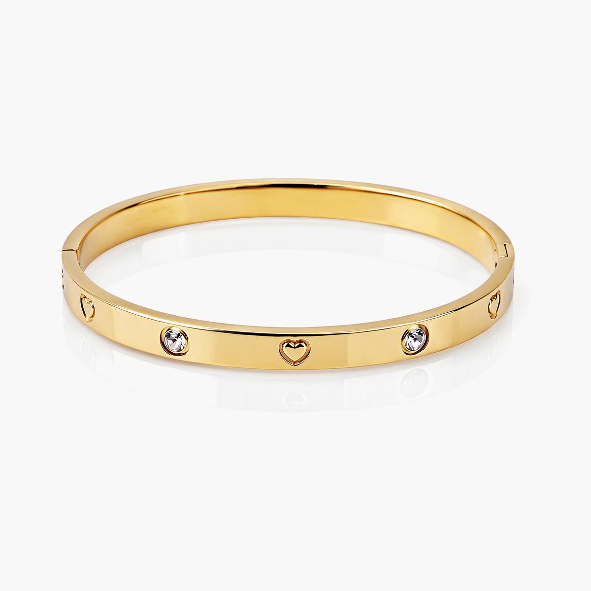 Heart Charm Bangle